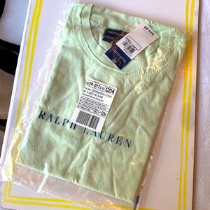 Ralph Lauren top. Girls large (12-14). Mint green
